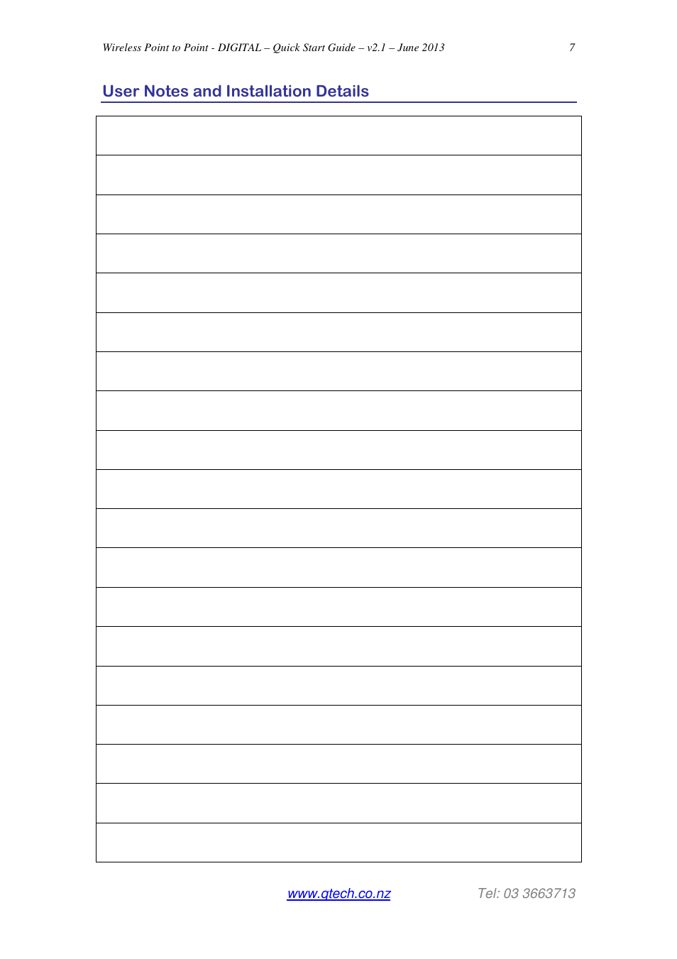 QTech Data Systems Wireless Point to Point (WP2P) - Digital I__O User Manual | Page 7 / 7