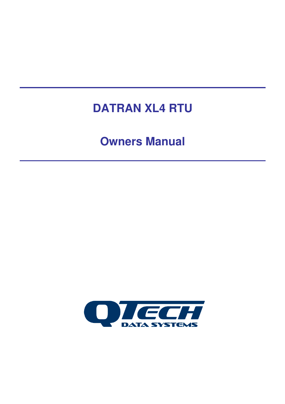 QTech Data Systems DNP3 RTU User Manual | 35 pages