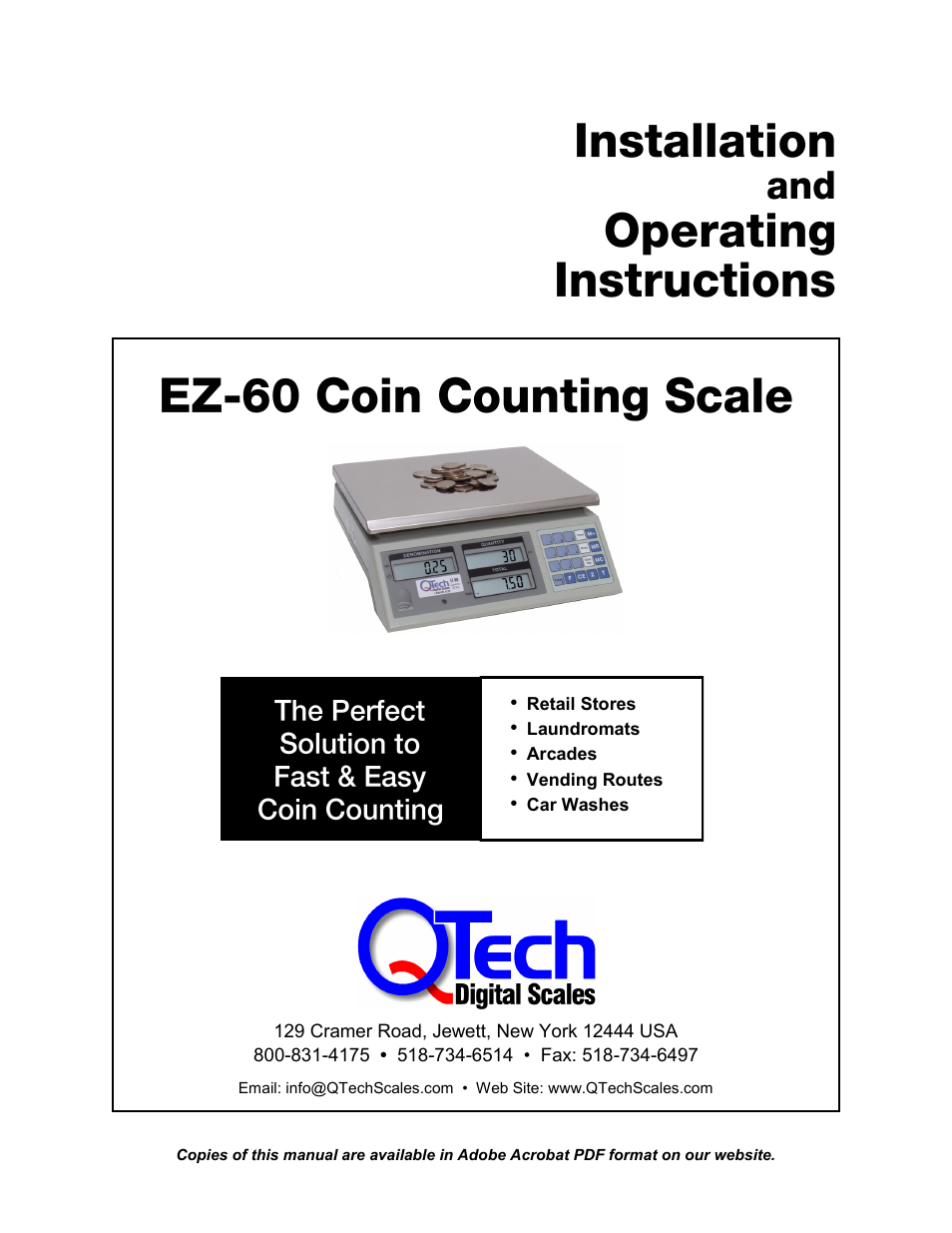 QTECH EZ-60 User Manual | 8 pages