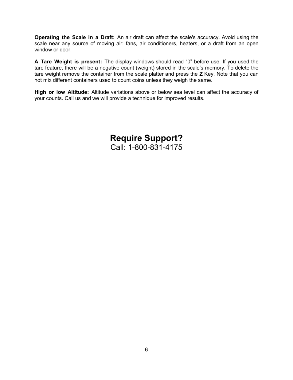 Require support | QTECH EZ-60 User Manual | Page 6 / 8