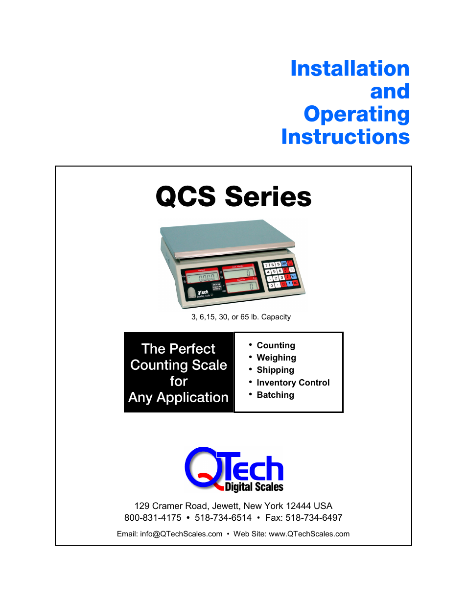 QTECH QCS 65 User Manual | 8 pages