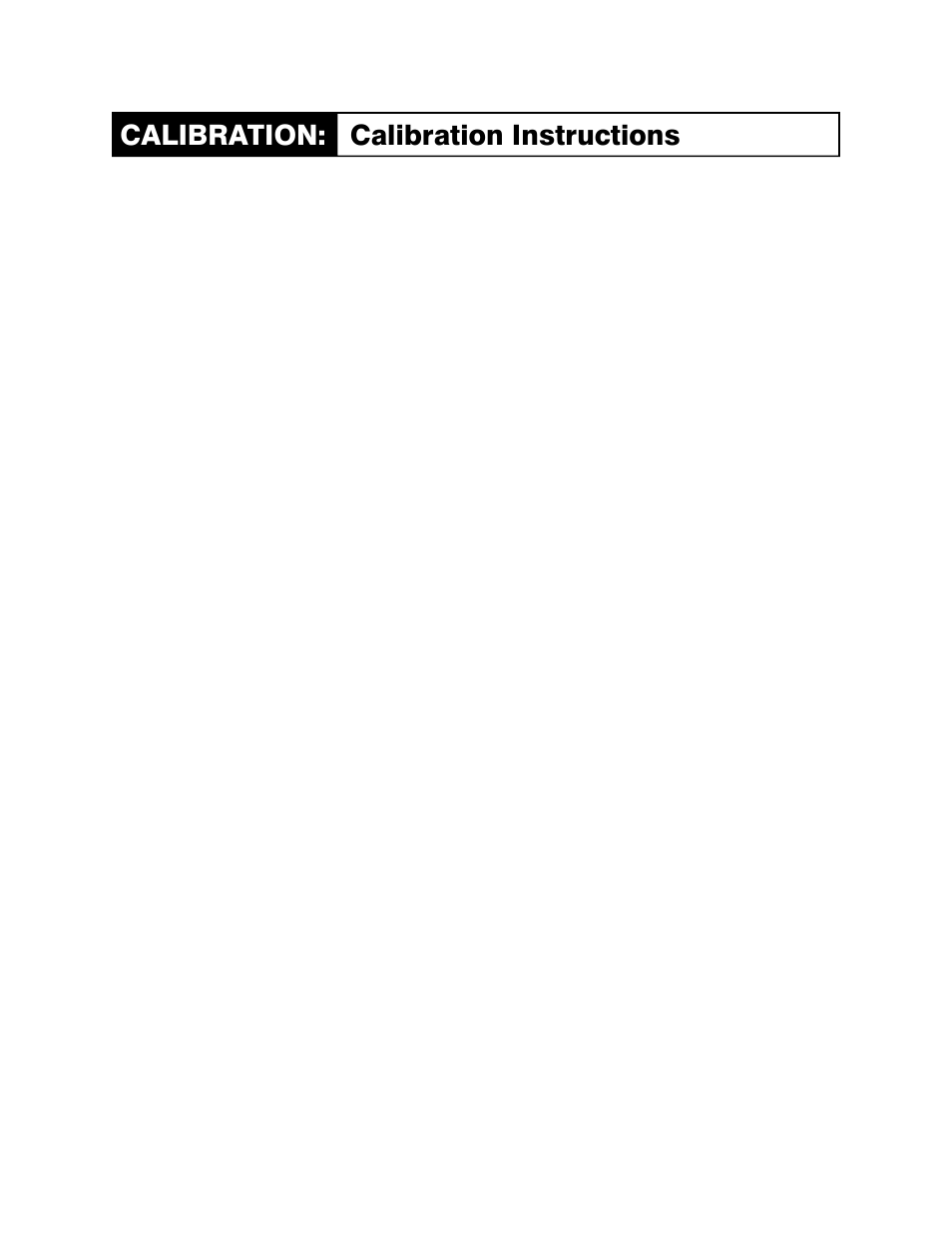 Calibration: calibration instructions | QTECH X-RES User Manual | Page 6 / 8