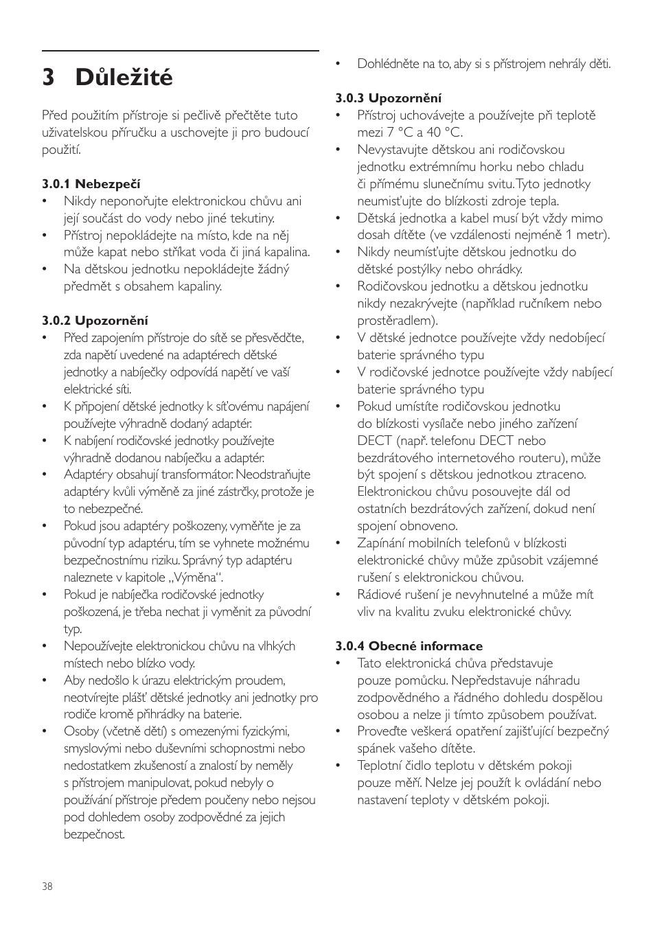 3 důležité | Philips SCD525 User Manual | Page 38 / 252