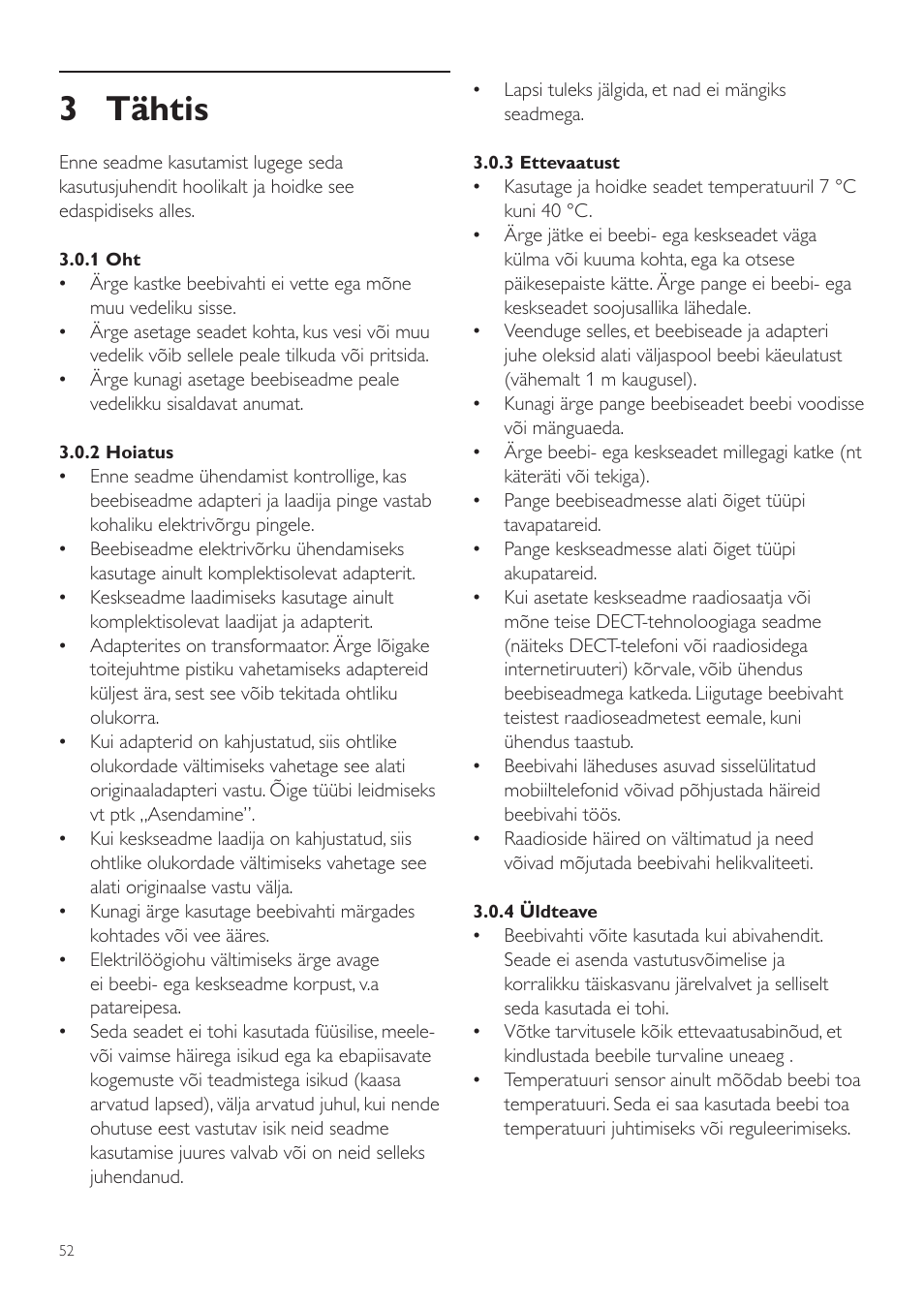 3 tähtis | Philips SCD525 User Manual | Page 52 / 252