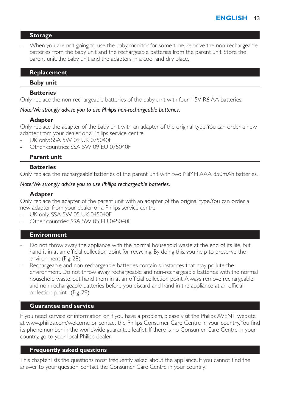 Philips SCD510 User Manual | Page 13 / 180