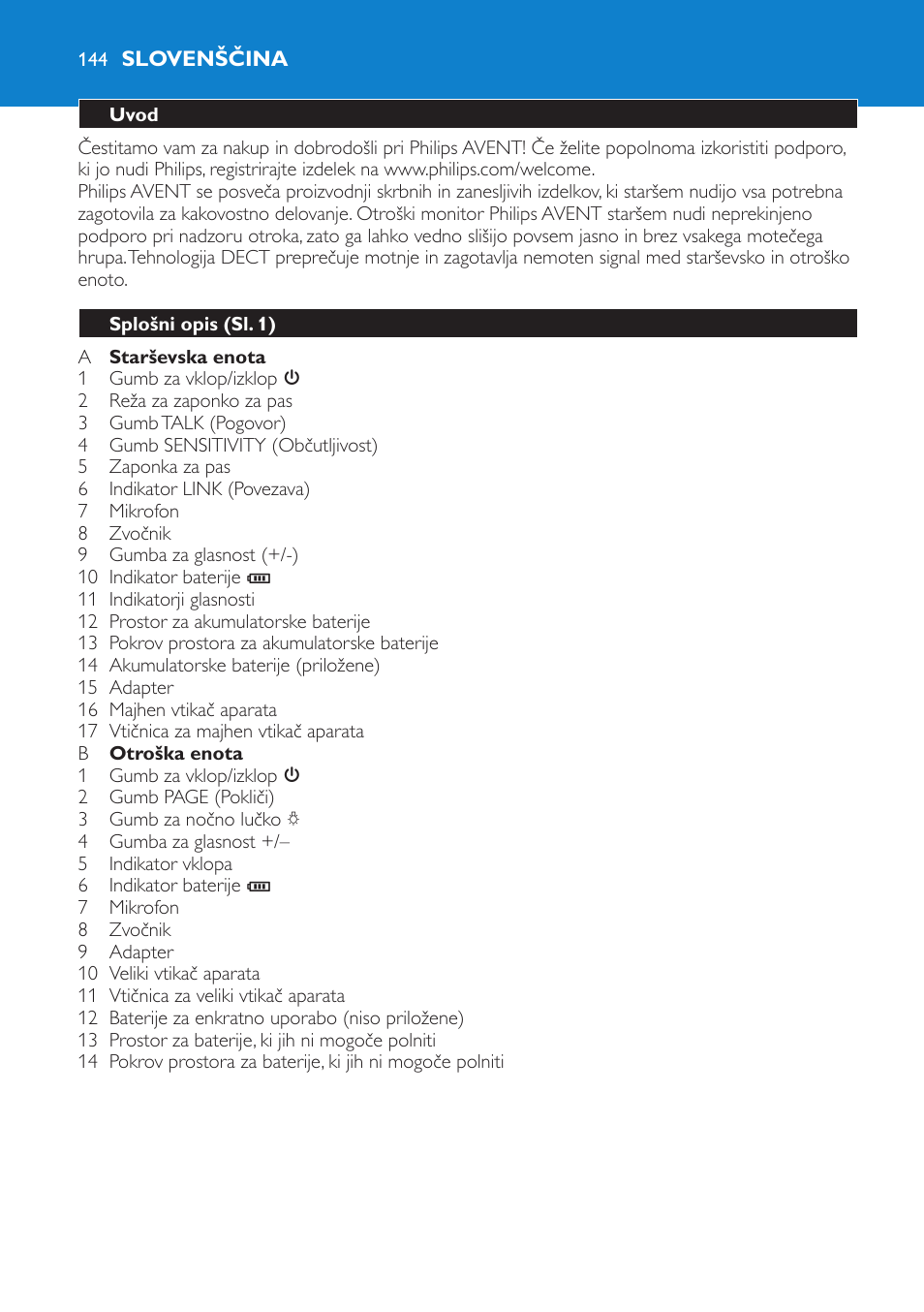 Slovenščina | Philips SCD510 User Manual | Page 144 / 180