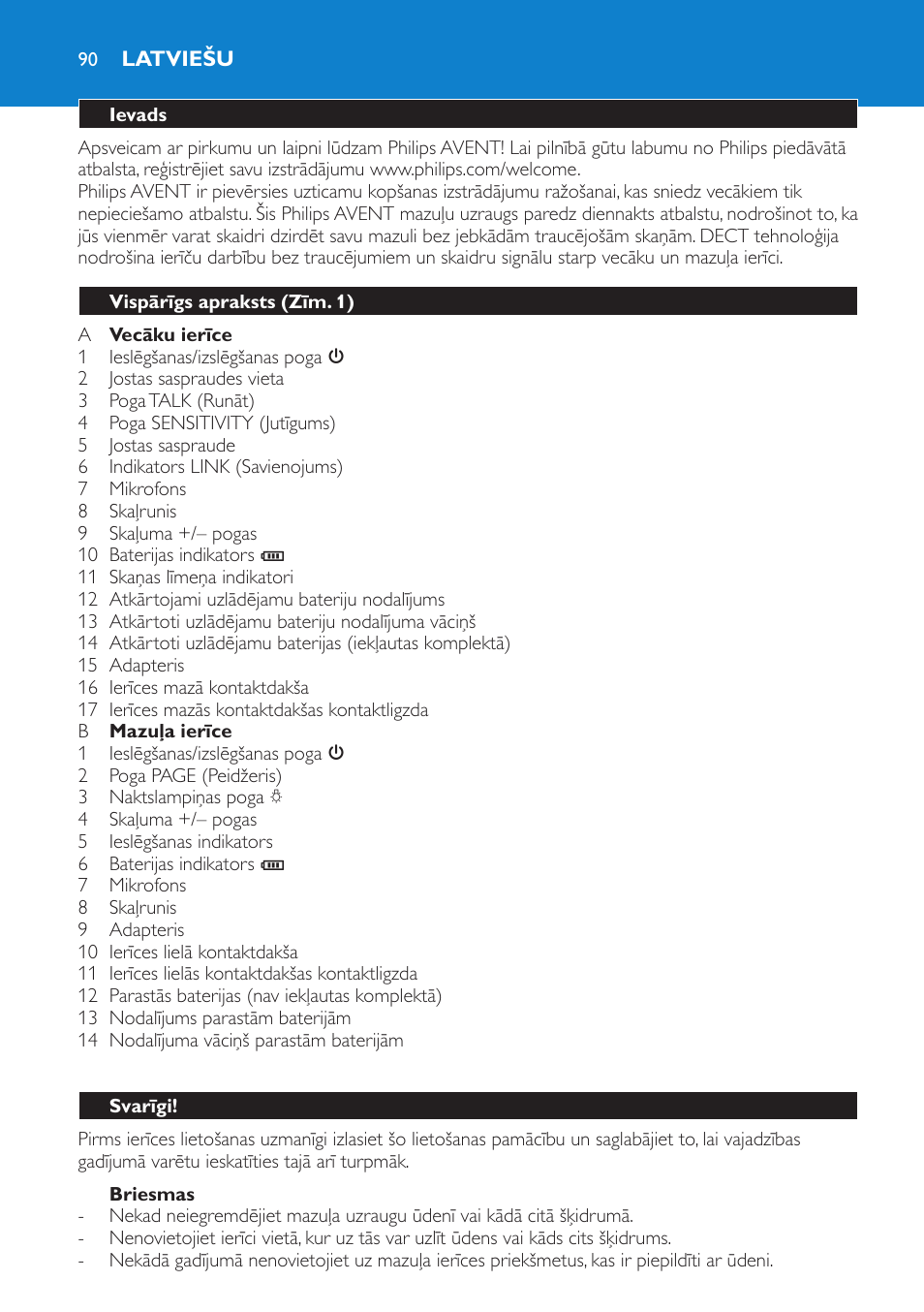 Latviešu | Philips SCD510 User Manual | Page 90 / 180