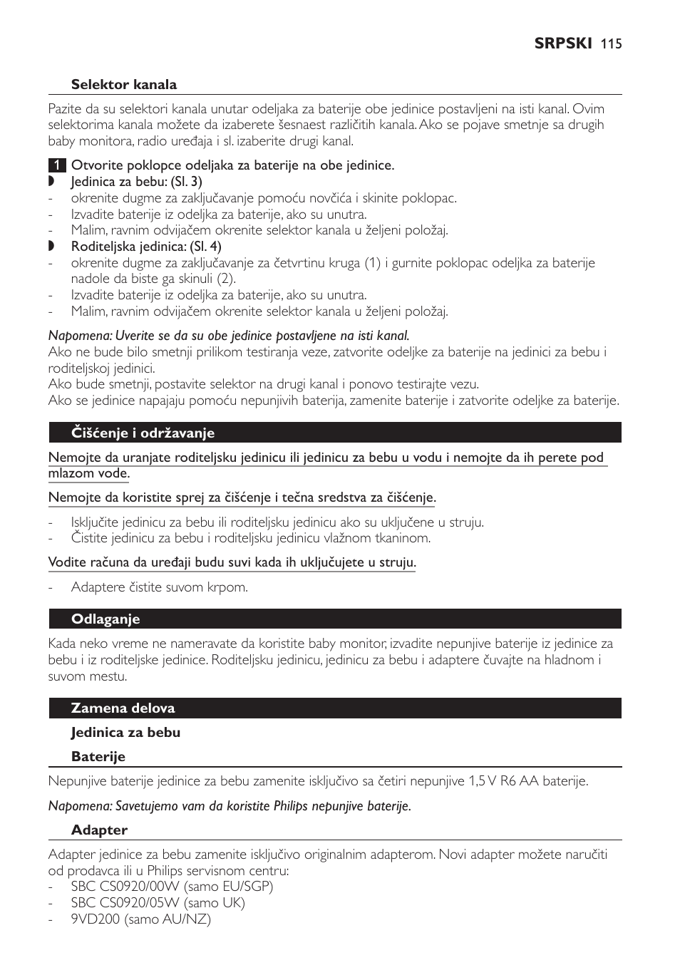 Philips SCD480 User Manual | Page 115 / 132