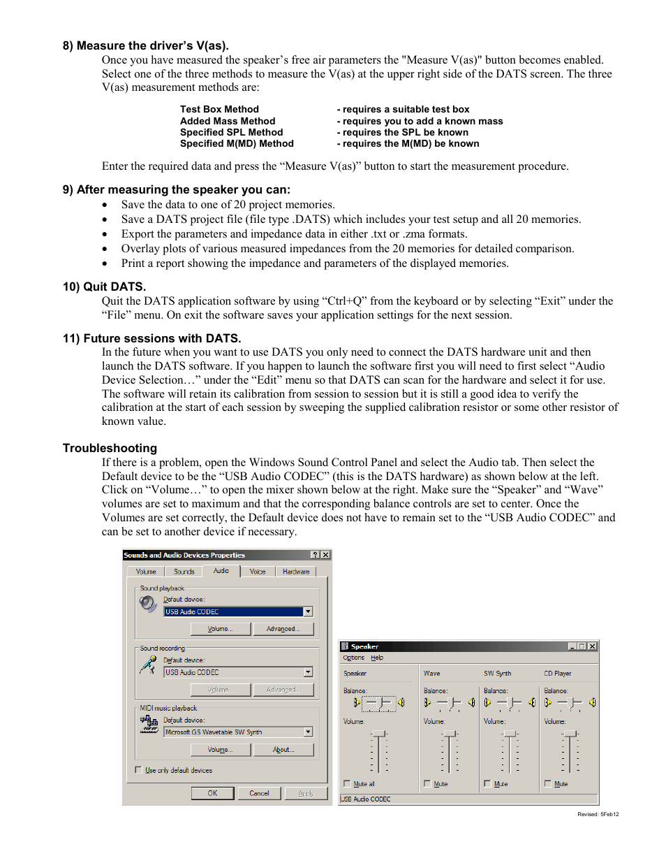 Dayton Audio DATS Dayton Audio Test System User Manual | Page 8 / 8