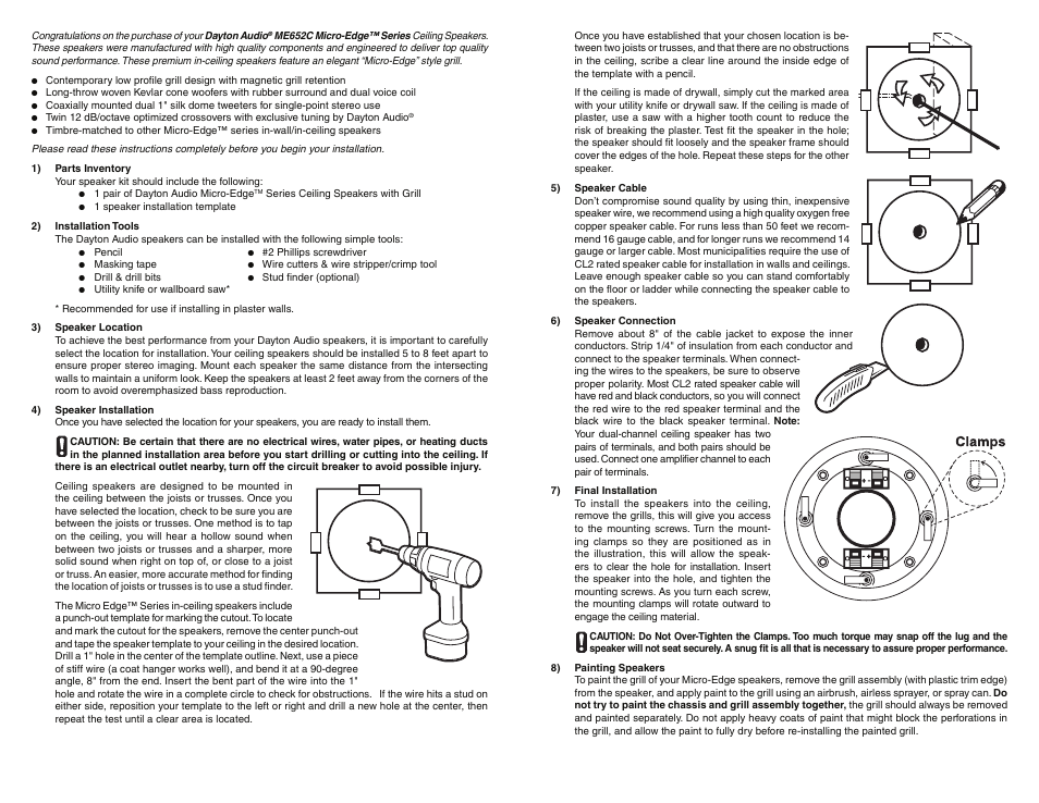 Dayton Audio ME652C 6-1 User Manual | Page 2 / 2