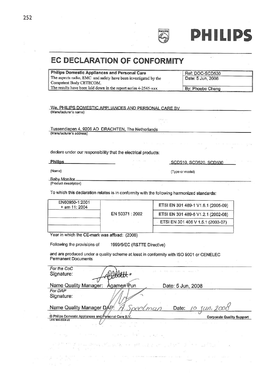 Philips SCD530 User Manual | Page 252 / 256