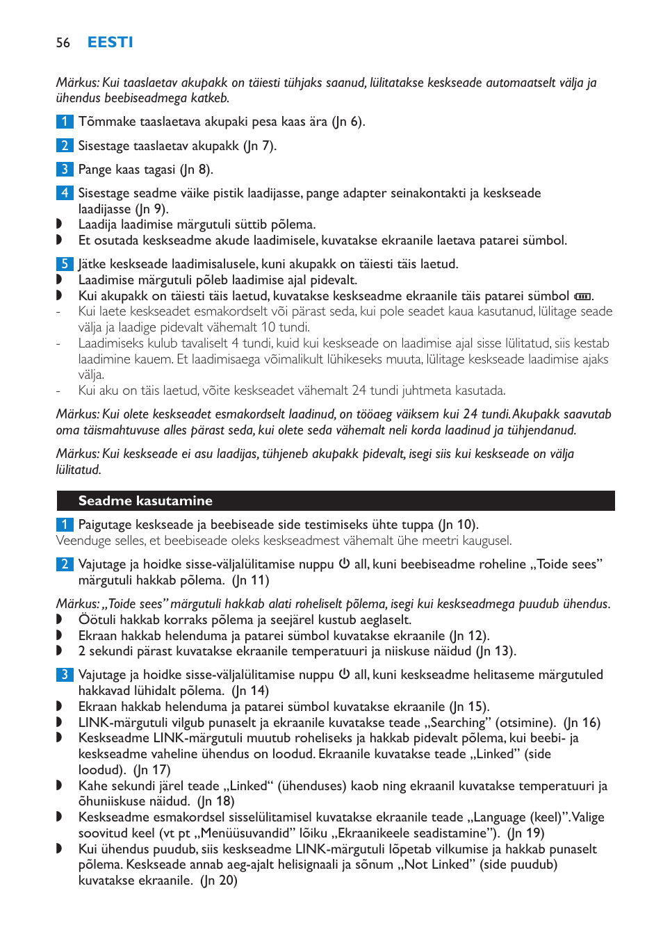 Seadme kasutamine | Philips SCD530 User Manual | Page 56 / 256