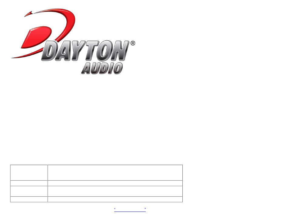 Dayton Audio PS180-8 6-1 User Manual | 10 pages