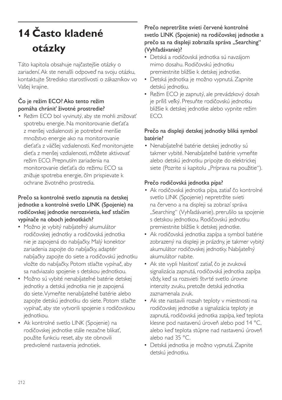 14 často kladené otázky | Philips SCD535 User Manual | Page 212 / 268