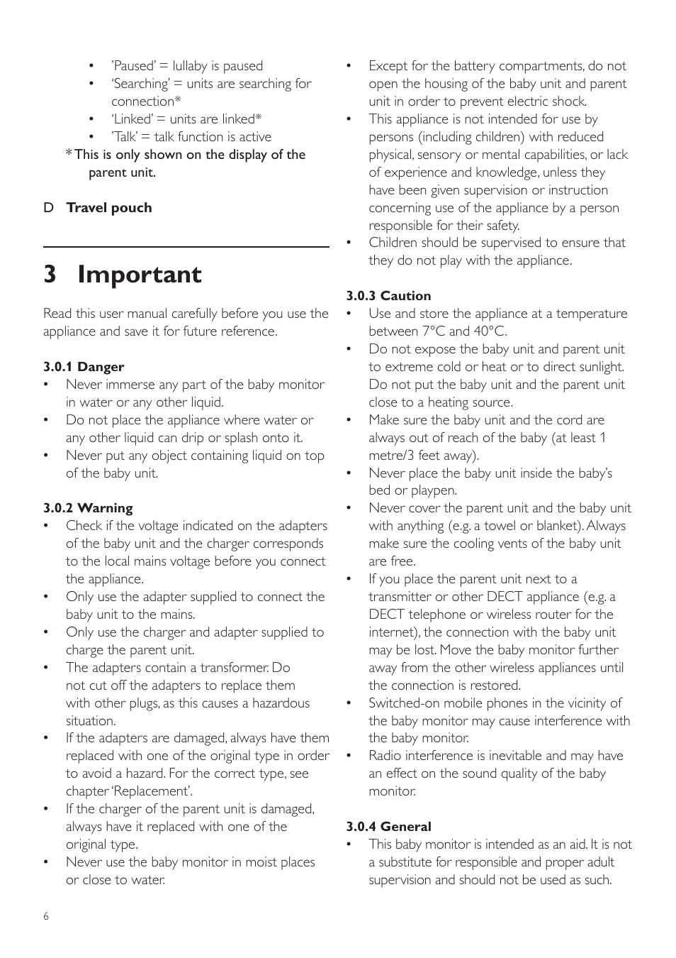 3 important | Philips SCD535 User Manual | Page 6 / 268