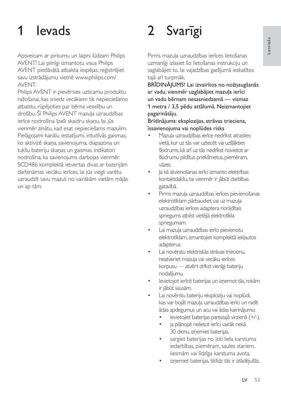 6yduħjl, 1 ievads | Philips SCD485 User Manual | Page 51 / 101