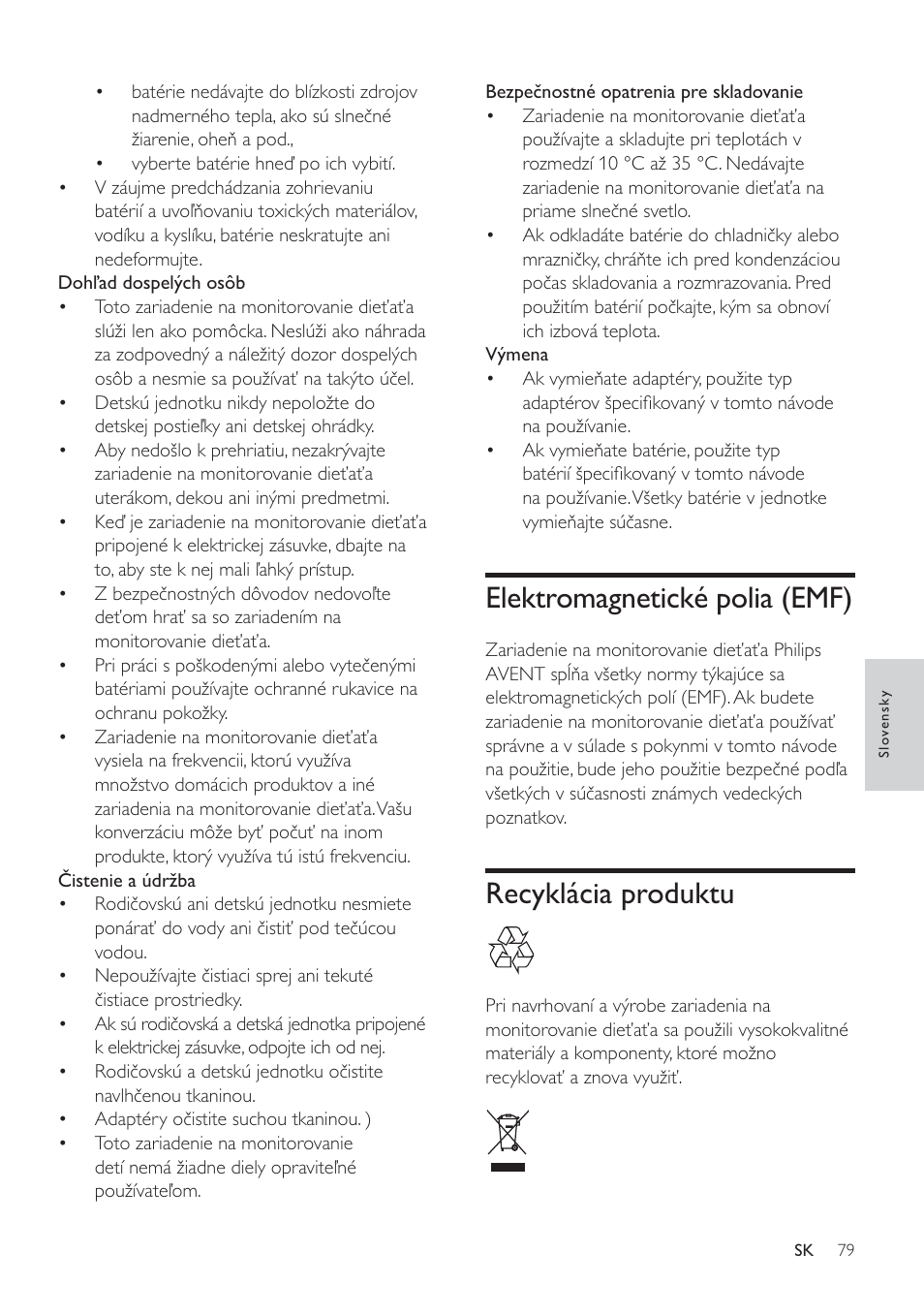 Ohnwurpdjqhwlfnp srold (0), Recyklácia produktu | Philips SCD485 User Manual | Page 77 / 101