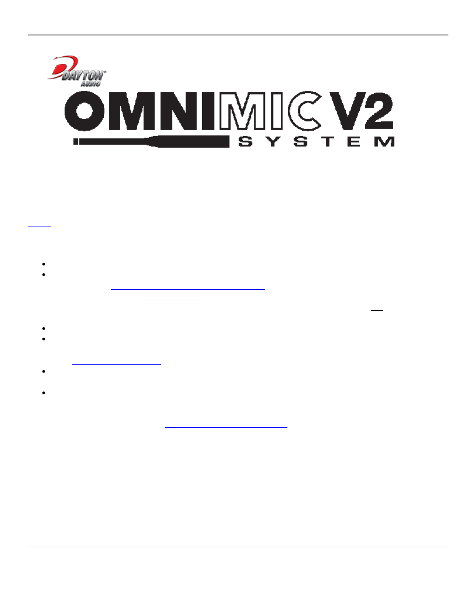 Using omnimic v2, Software version 4 | Dayton Audio OmniMic V2 Precision Measurement System User Manual | Page 3 / 61