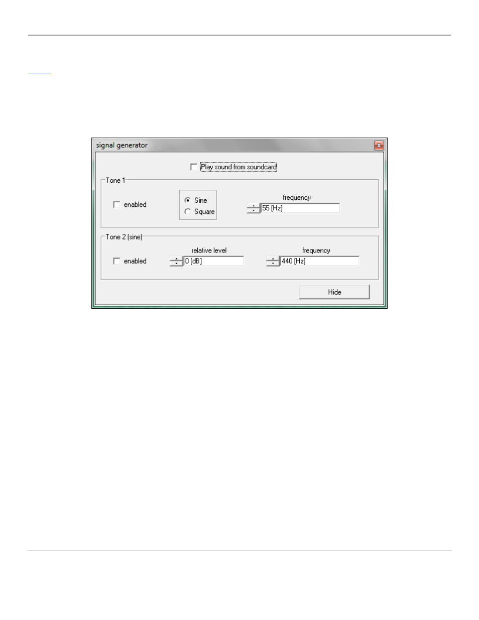 Signal generator | Dayton Audio OmniMic V2 Precision Measurement System User Manual | Page 36 / 61