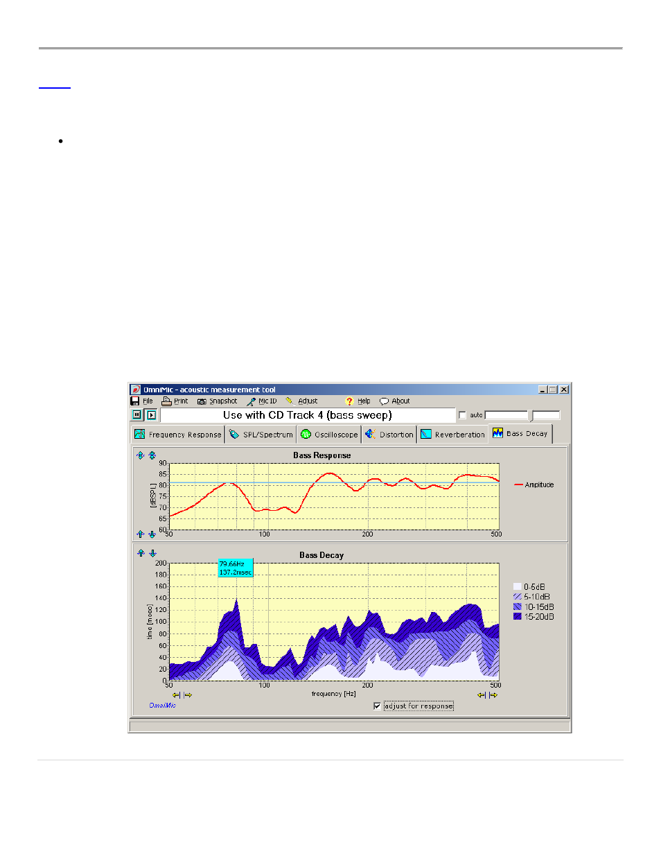 Bass decay | Dayton Audio OmniMic V2 Precision Measurement System User Manual | Page 42 / 61
