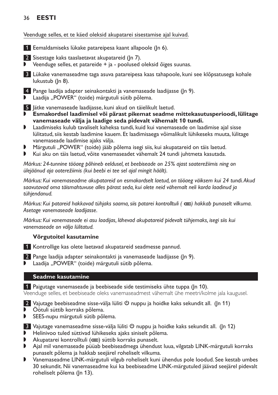 Võrgutoitel kasutamine, Seadme kasutamine | Philips SCD498 User Manual | Page 36 / 160