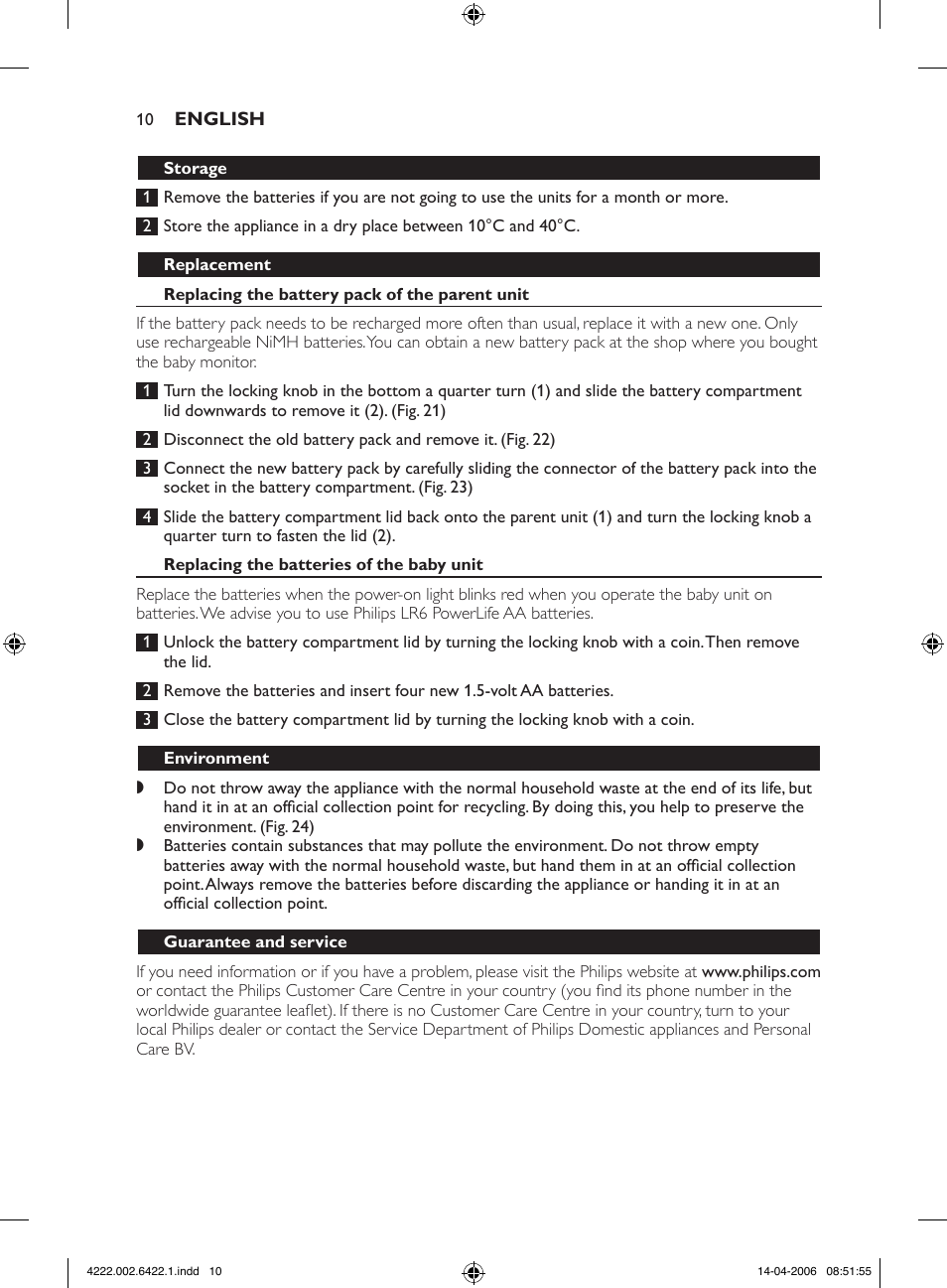 Philips SCD465 User Manual | Page 10 / 132