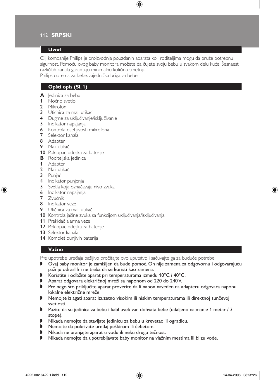 Philips SCD465 User Manual | Page 112 / 132