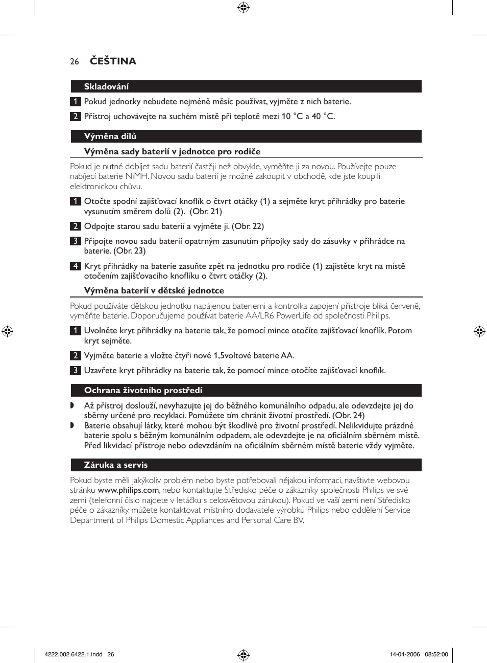 Philips SCD465 User Manual | Page 26 / 132