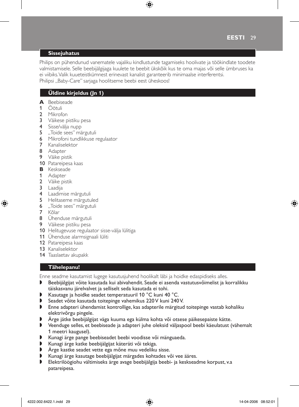 Philips SCD465 User Manual | Page 29 / 132