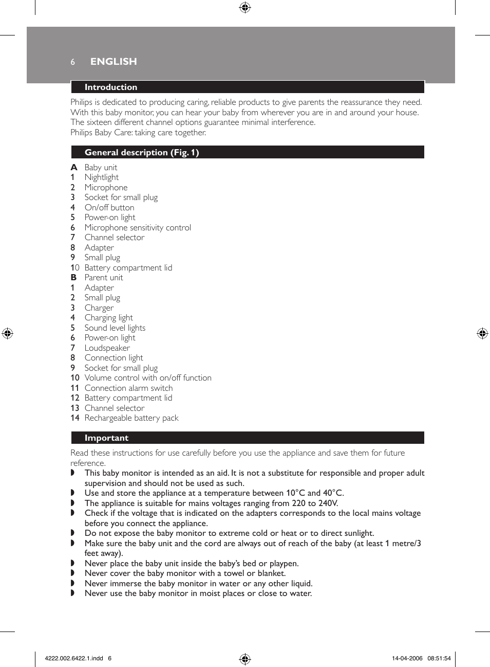 Philips SCD465 User Manual | Page 6 / 132