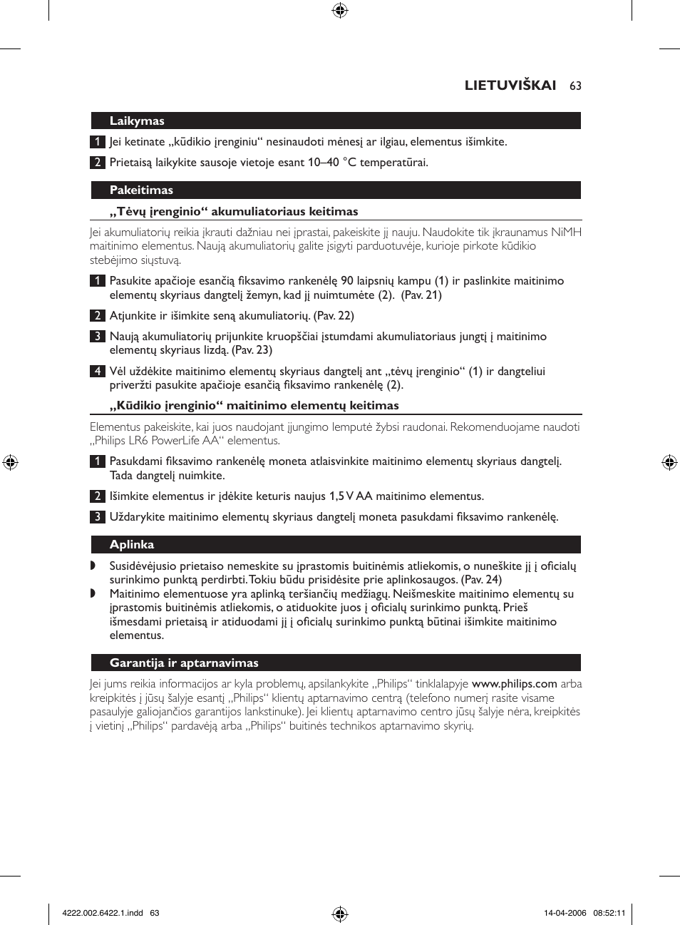 Philips SCD465 User Manual | Page 63 / 132
