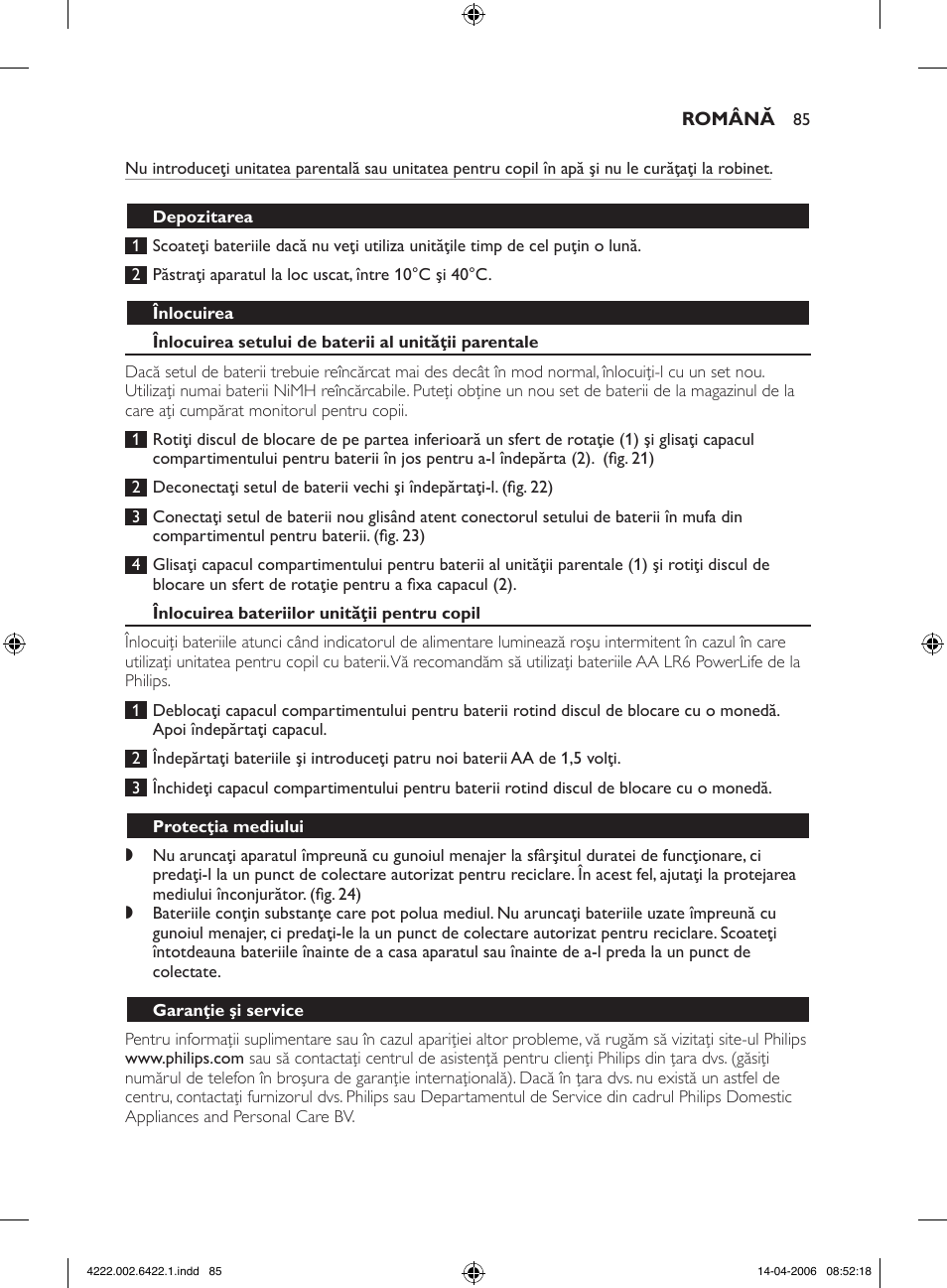 Philips SCD465 User Manual | Page 85 / 132