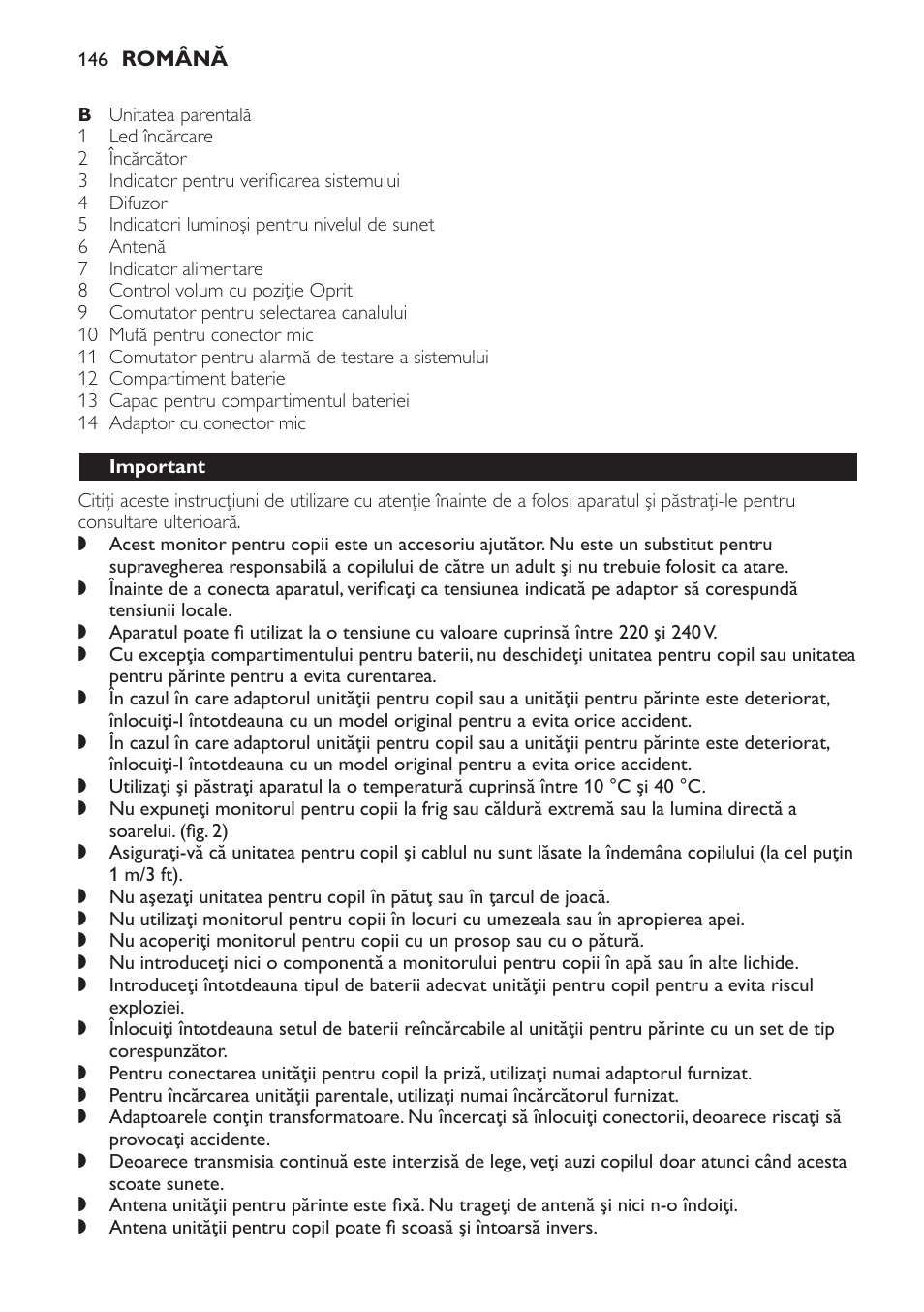 Important | Philips SCD469 User Manual | Page 146 / 236