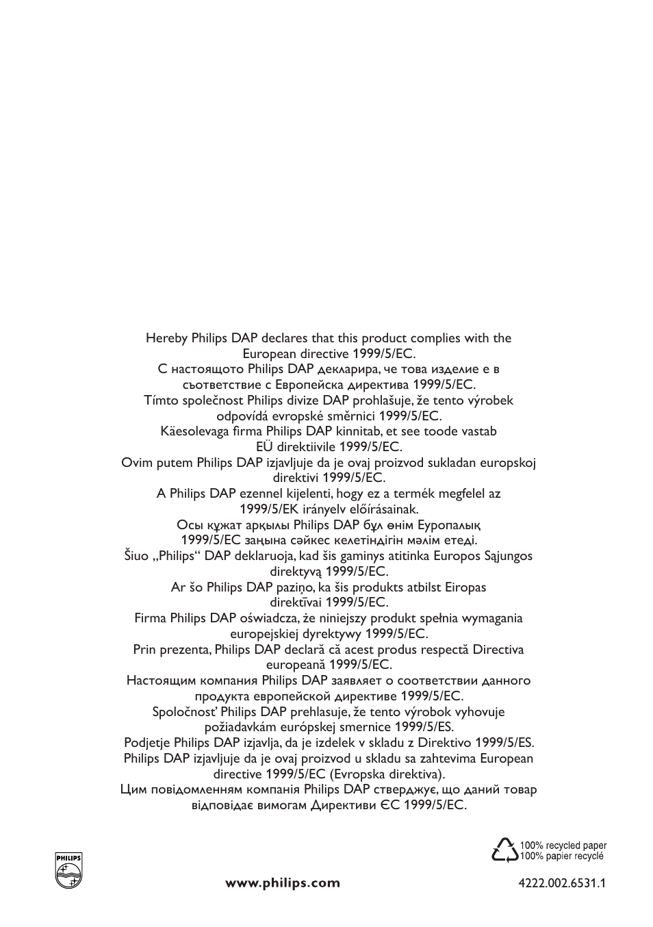 Philips MONITOR SCD489 User Manual | Page 196 / 196