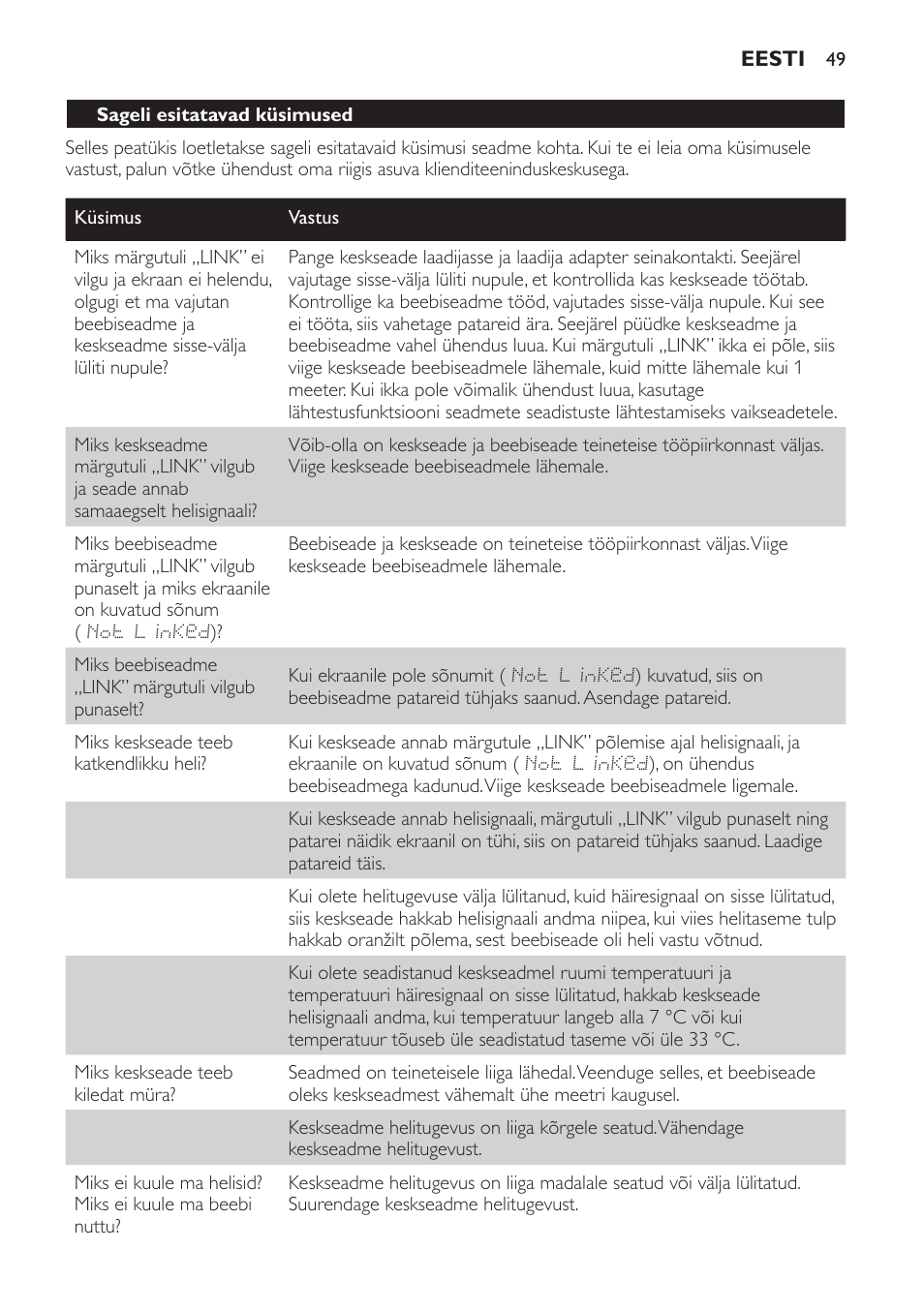 Philips MONITOR SCD489 User Manual | Page 49 / 196
