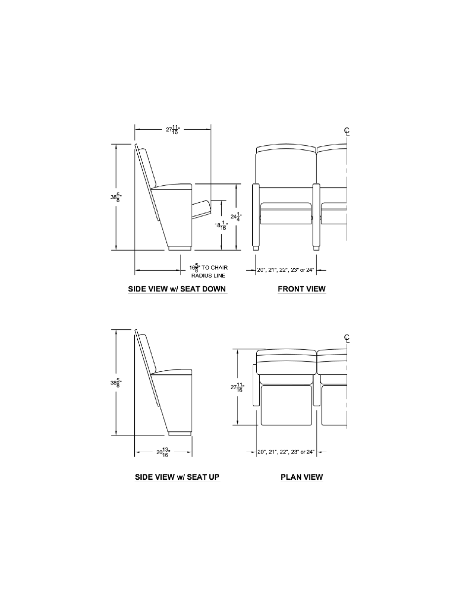 Theatre Solution Prima Auditorium Seating User Manual | Page 15 / 40