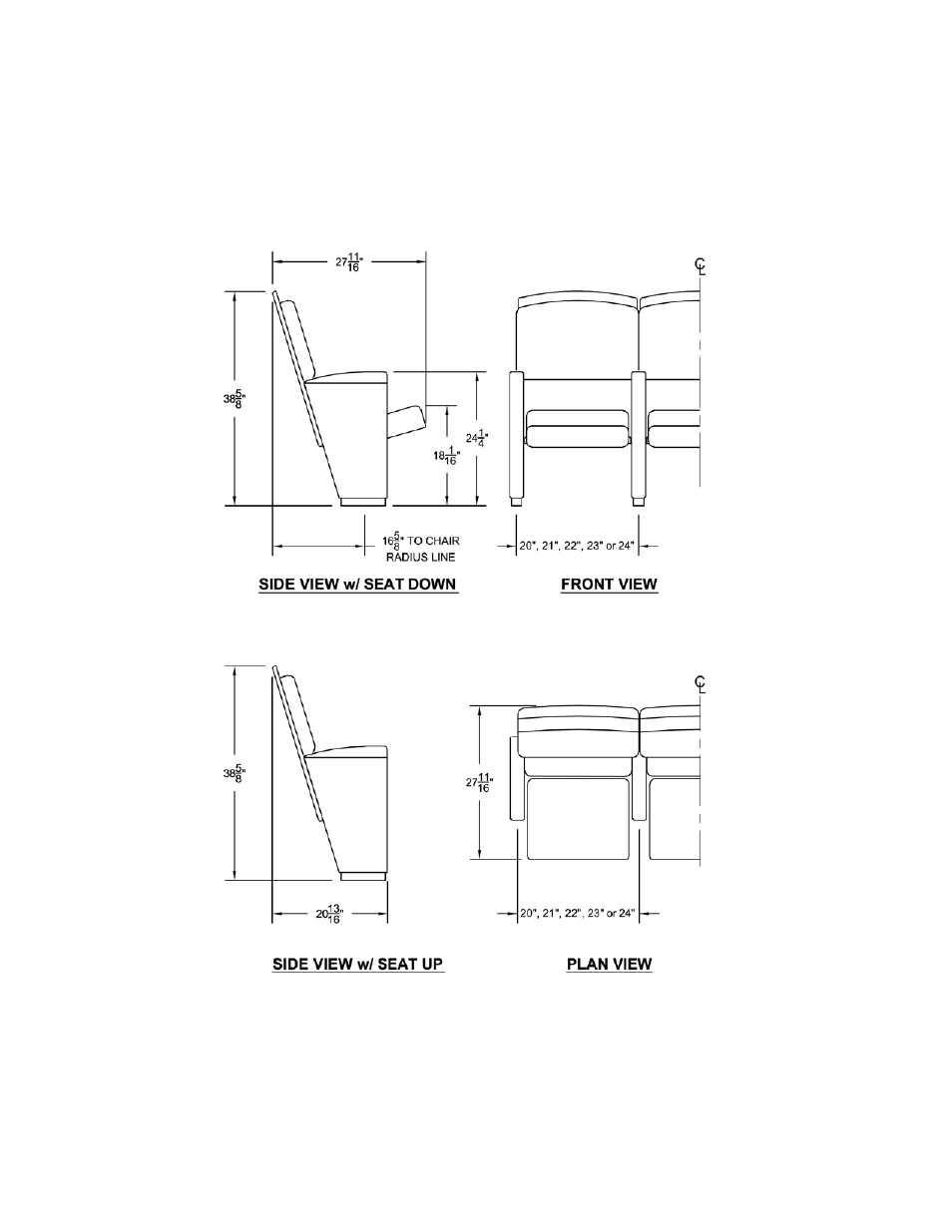 Theatre Solution Prima Auditorium Seating User Manual | Page 16 / 40