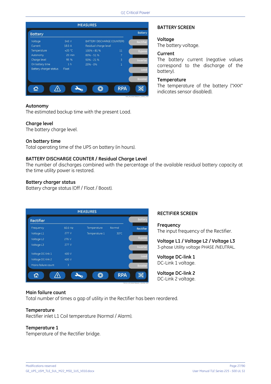 GE Industrial Solutions TLE Series 225-500 User Manual User Manual | Page 27 / 90