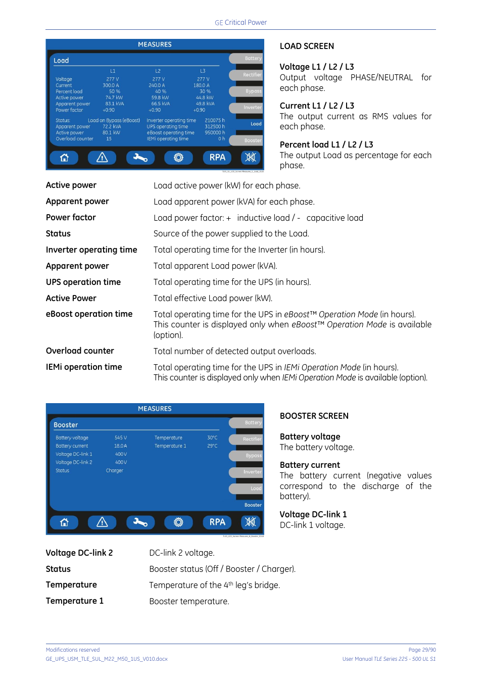 GE Industrial Solutions TLE Series 225-500 User Manual User Manual | Page 29 / 90