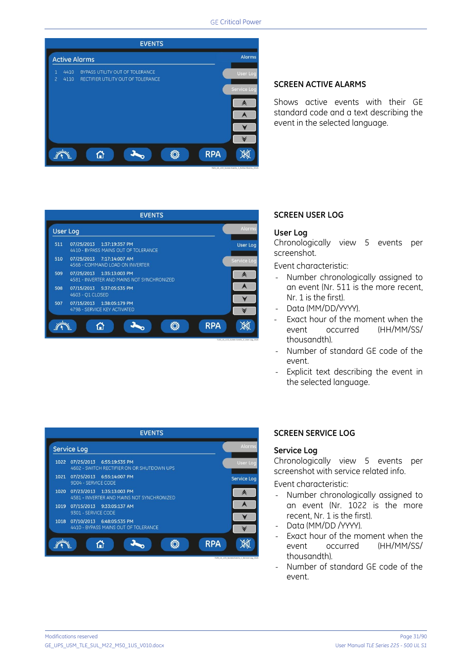 GE Industrial Solutions TLE Series 225-500 User Manual User Manual | Page 31 / 90