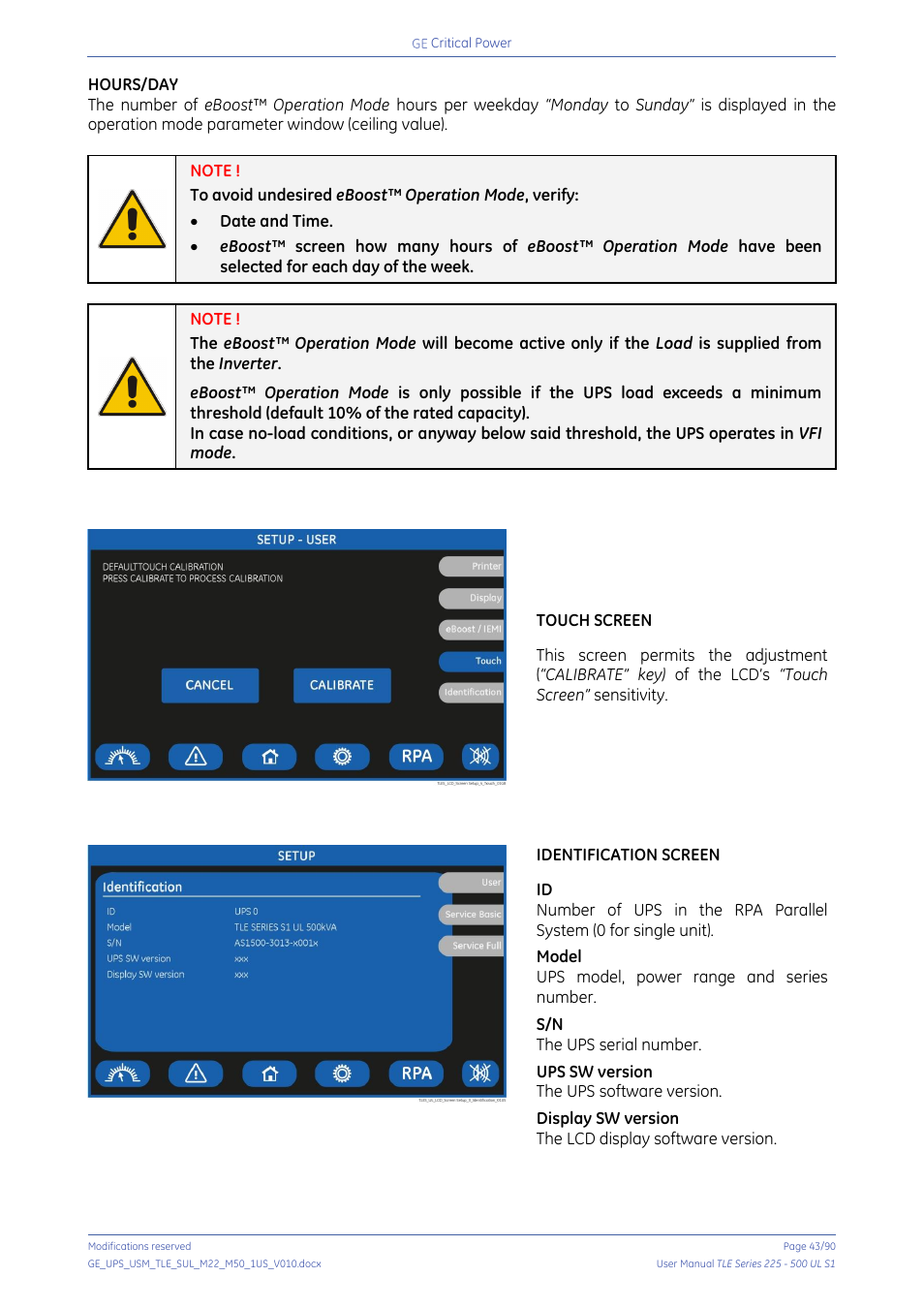 GE Industrial Solutions TLE Series 225-500 User Manual User Manual | Page 43 / 90
