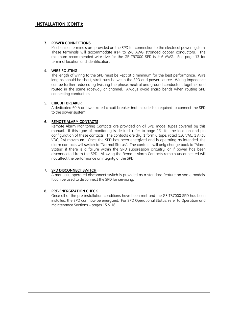 GE Industrial Solutions GE TR7000 Series User Manual | Page 12 / 17