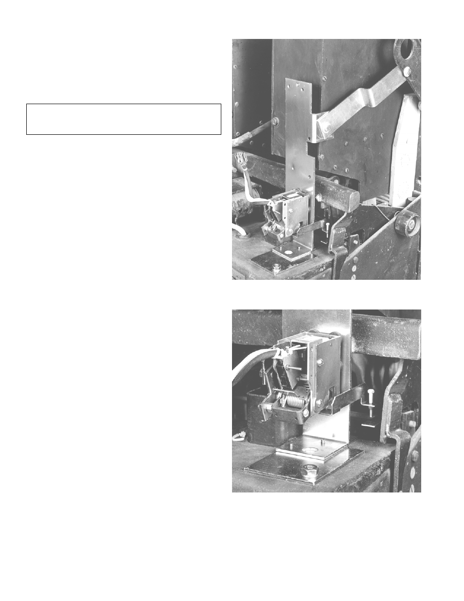 Installing, The support bracket | GE Industrial Solutions ProTrip Conversion Kits DB-75, DBL-75, DB-100, DBL-100 User Manual | Page 8 / 16