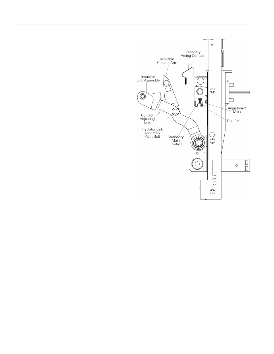 5 adjusting the contacts | GE Industrial Solutions EntelliGuard 800–2000 A Frames, 240–600 Vac Maintenance Manual User Manual | Page 36 / 64