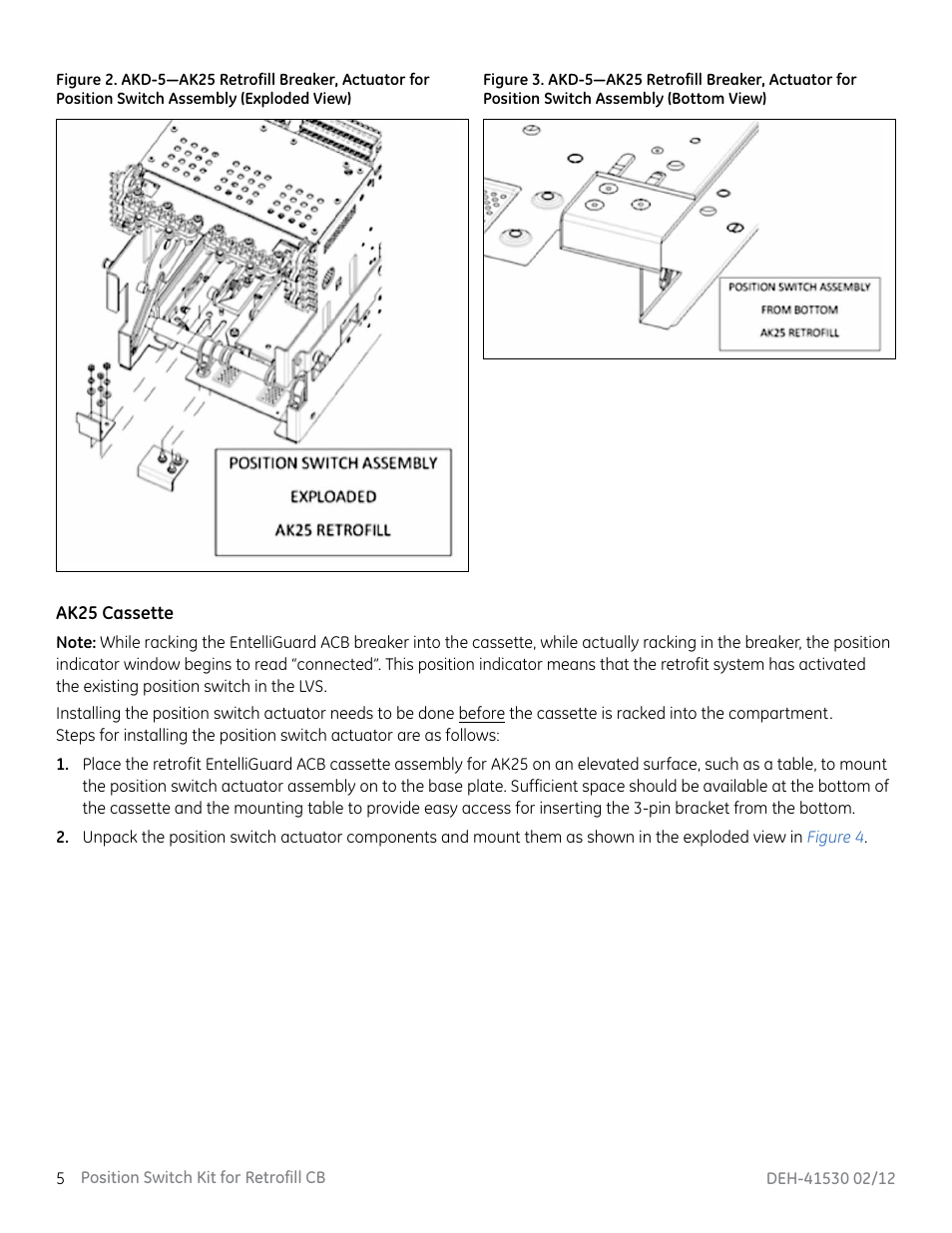 GE Industrial Solutions Position Switch Kit User Manual | Page 6 / 12