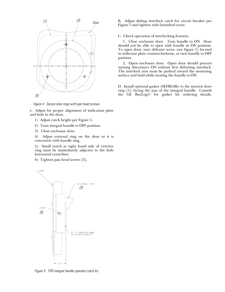 GE Industrial Solutions Record Plus TDR Door-Ring Interlock Kit: FC100 User Manual | Page 3 / 4