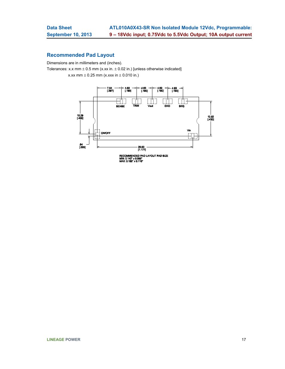 GE Industrial Solutions ATL010A0X43-SR User Manual | Page 17 / 21