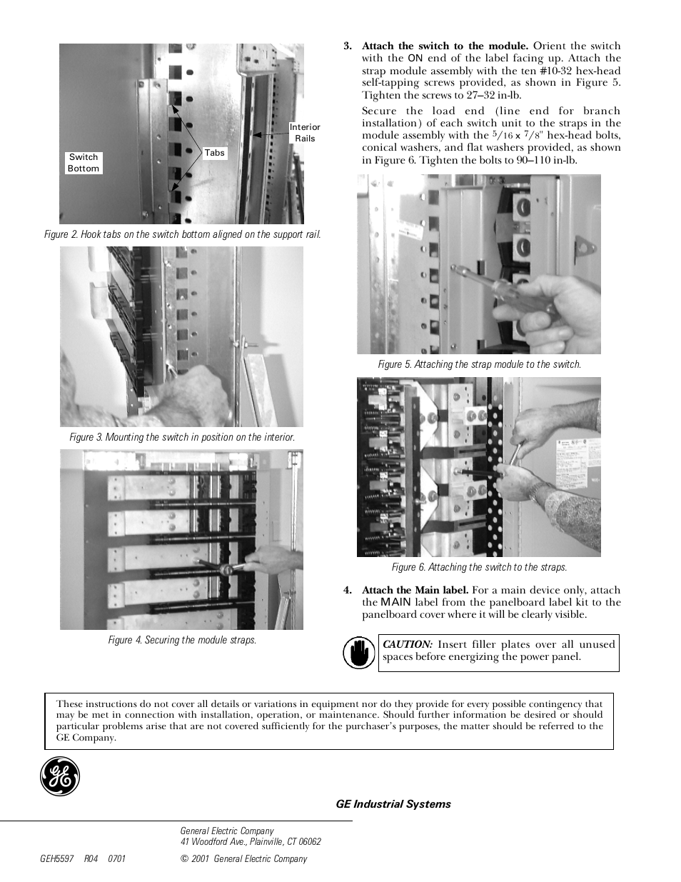 GE Industrial Solutions Spectra Series Power Panelboards 800 & 1200 Ampere Fusible Switch User Manual | Page 2 / 2