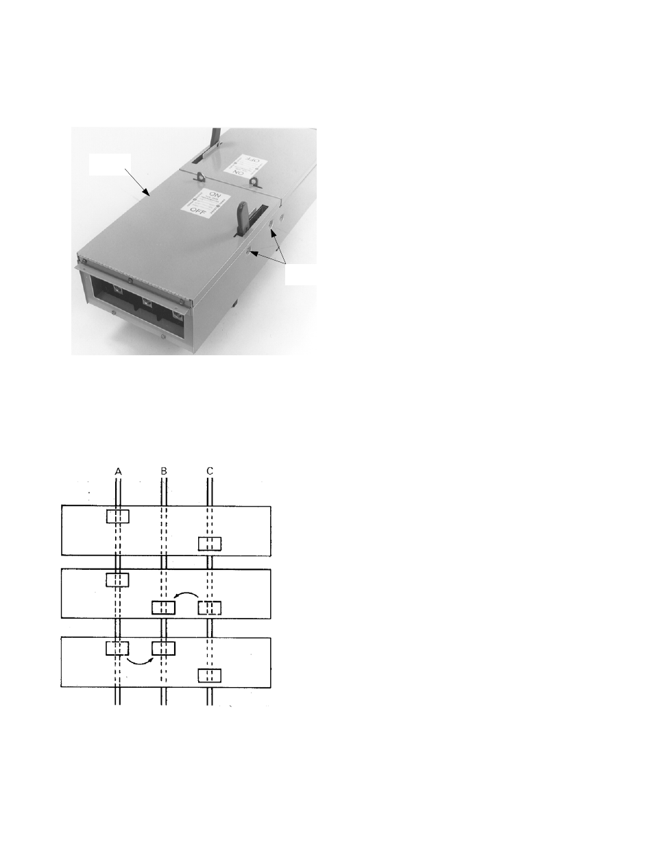 Geh-5582p3-p4, For two-pole devices on three-phase systems | GE Industrial Solutions Spectra Series Fusible Switch Units J & T User Manual | Page 3 / 4