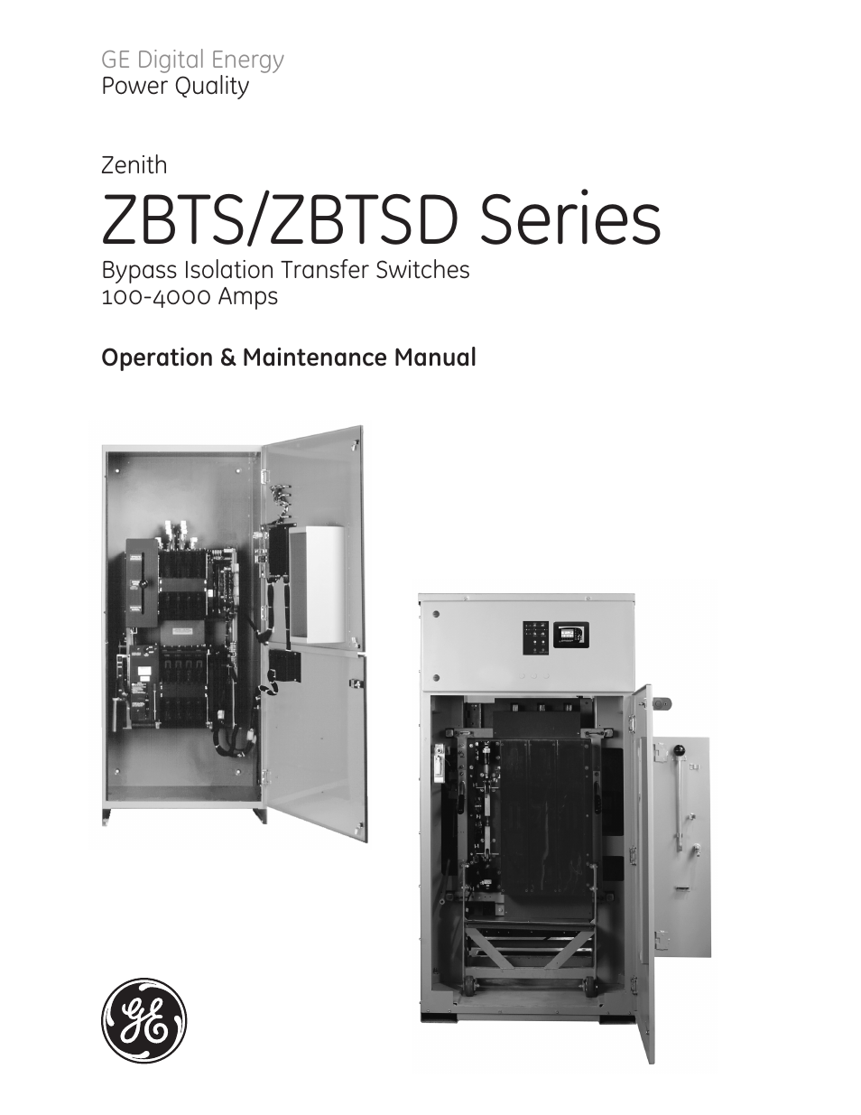 GE Industrial Solutions ZBTSD Series User Manual | 36 pages